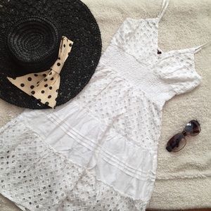 Beauty white dress cover up size S
